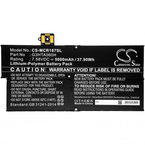 Batterie tablette microsoft surface pro x
