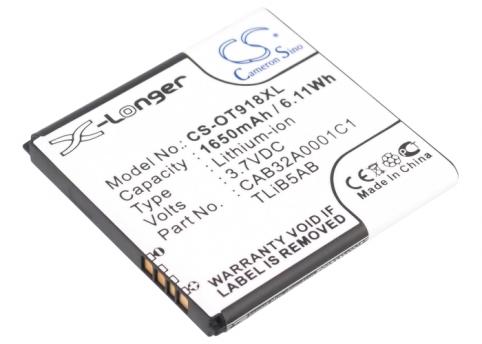 Batterie telephone alcatel one touch 918 mix