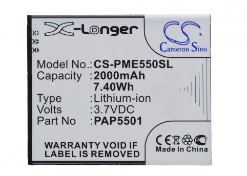 Batterie telephone prestigio pap5501