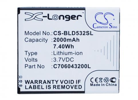 Batterie telephone blu studio 5.0 ii